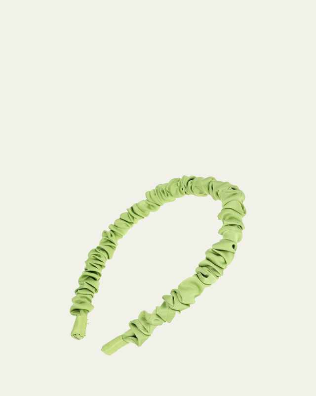 Mini Medici Ruched Silk Headband